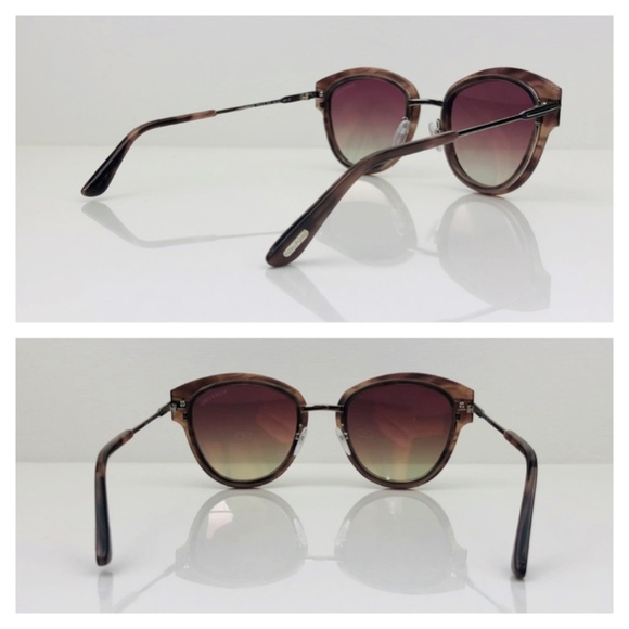 New TOM FORD Mia Rounded Havana Sunglasses - Picture 6 of 16